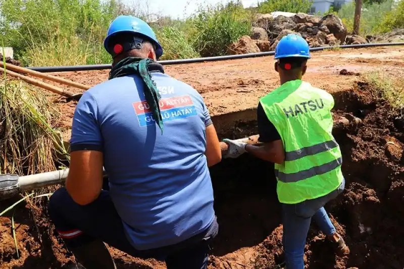 Hatsu Kırıkhan Karaçağıl’da İçme Suyu Altyapısını Yeniliyor