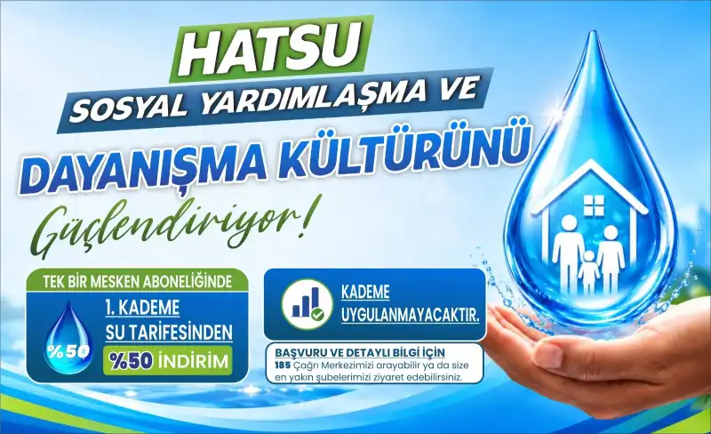 Hatay Büyükşehirden İhtiyaç Sahibi Ailelere İndirimli Tarife