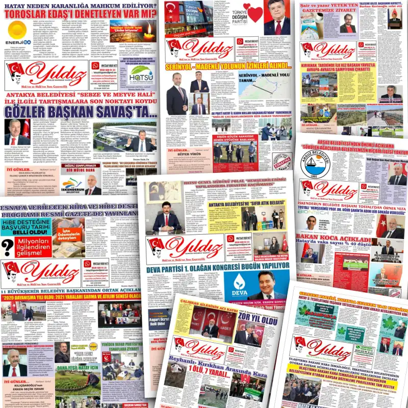 HATAY YILDIZ GAZETESİ 7 YAŞINDA…