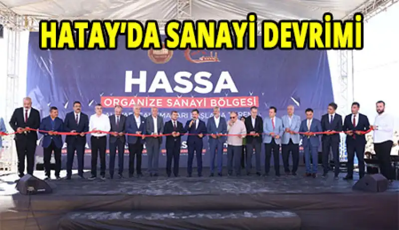 Hassa Osb’nin Altyapı Çalışmaları Törenle Başladı