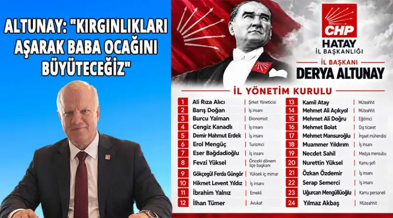 CHP İL YÖNETİMİ, HATAY'DA 