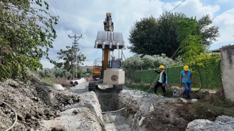 Samandağ Tekebaşı Grubu Kanalizasyon Projesi Sürüyor