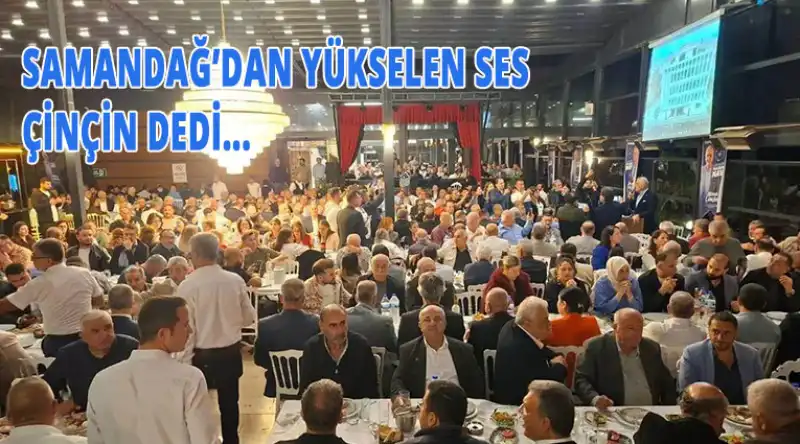 ÇİNÇİN REKOR KATILIMLA MİTİNG HAVASI ESTİRDİ…