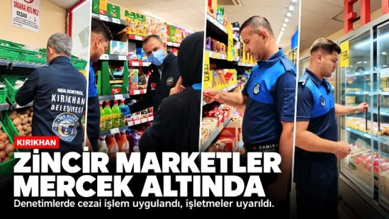 Kırıkhan Zabıtasından Sıkı Denetim! Zincir Marketler Mercek Altında 