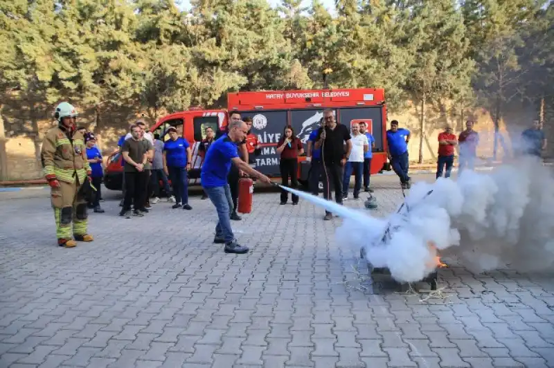 HBB İtfaiyesi Eğitim Ve Tatbikatlarla Yangın Bilinci Oluşturuyor